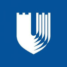 White Duke Health logo on Duke blue background.